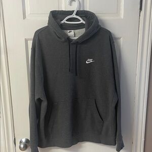 Nike grey logo hoodie men’s size XL
